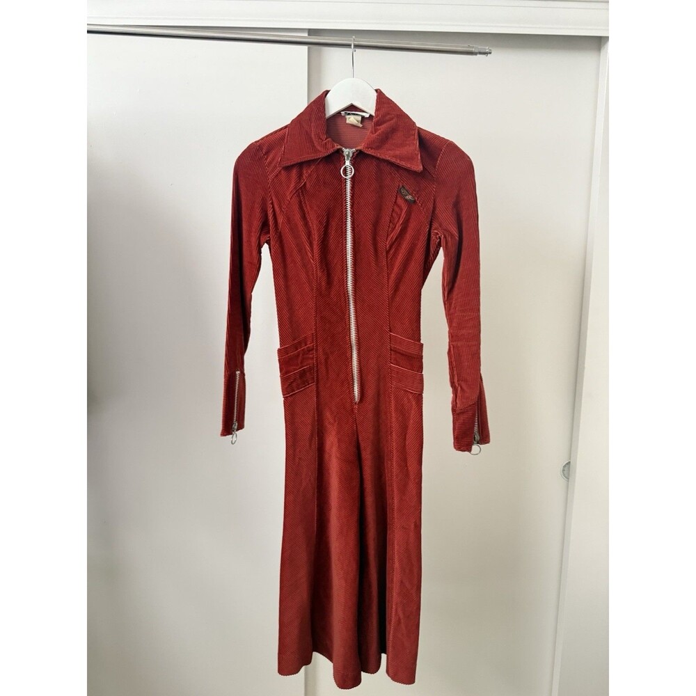 Bounjour Paris 1970s Flared Jumpsuit - XS